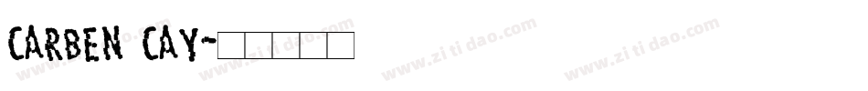 carben cay字体转换